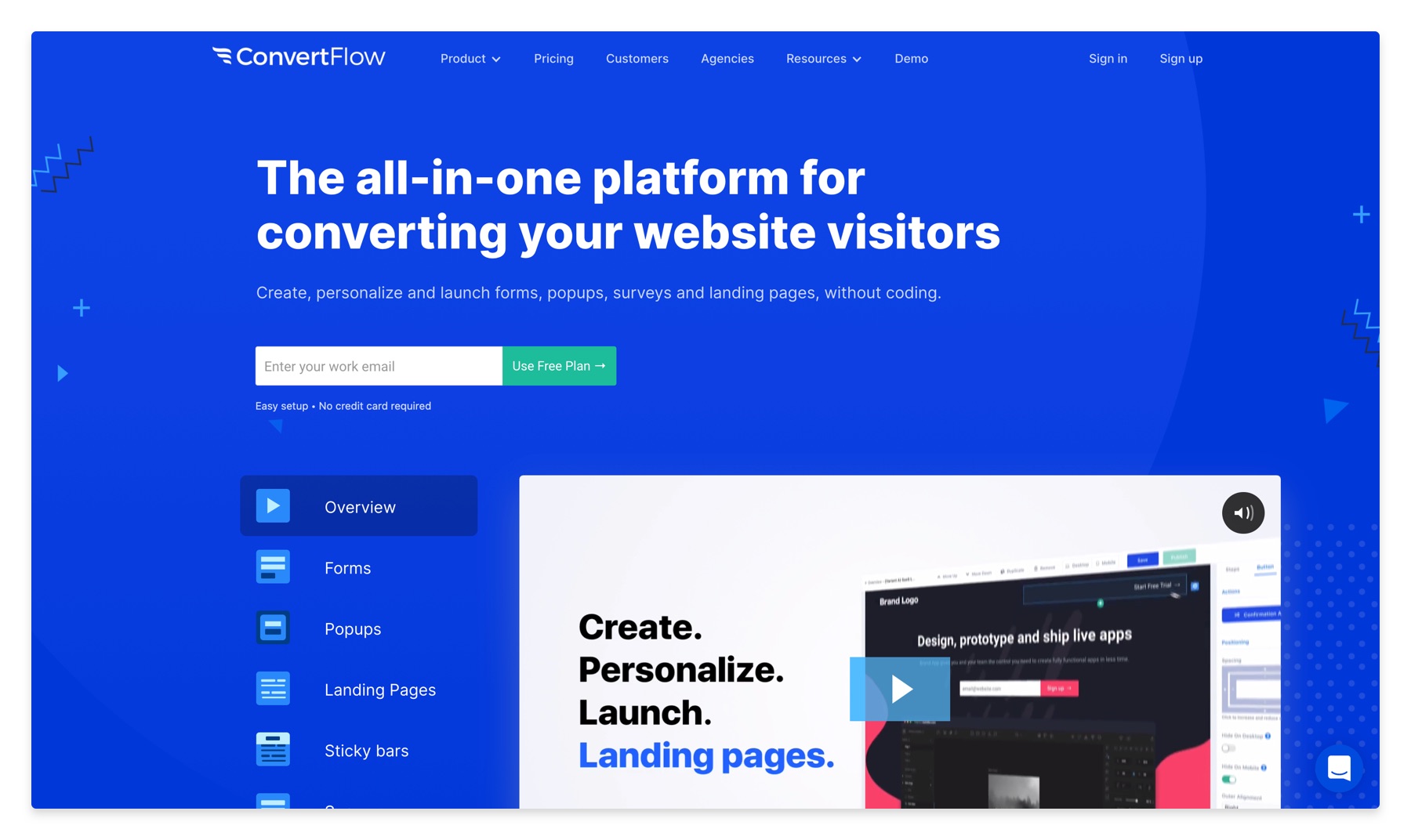 ConvertFlow homepage screenshot